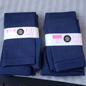 The Children's Place Girls Soft Fleece Lined Full Length XL 14 (2 pairs)